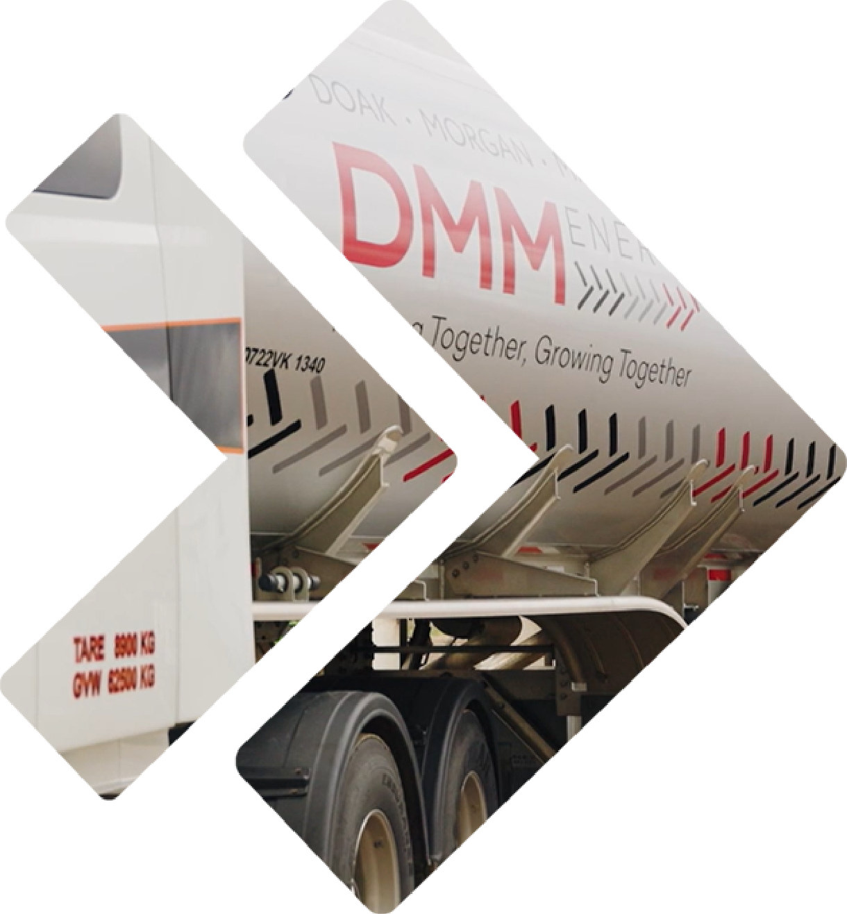 DMM Energy truck providing bulk gas delivery service in MB.